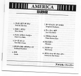 America - Harbor, booklet lyrics english & japanese